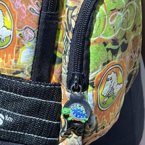Vintage Crocs Graffiti Sling Backpack Adjustable Crossbody Bag Rare - Picture 15 of 16